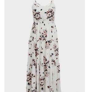 Torrid white floral dress